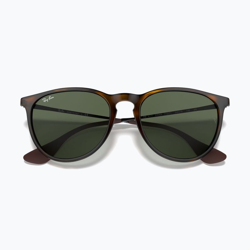 Occhiali da sole Ray-Ban Erika Classic light havana/green g-15 3