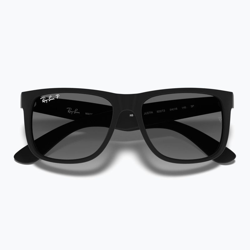 Occhiali da sole Ray-Ban Justin Classic matt black gum/dark grey 3