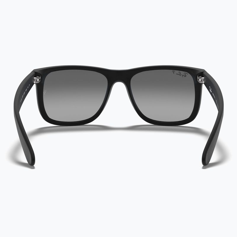 Occhiali da sole Ray-Ban Justin Classic matt black gum/dark grey 5