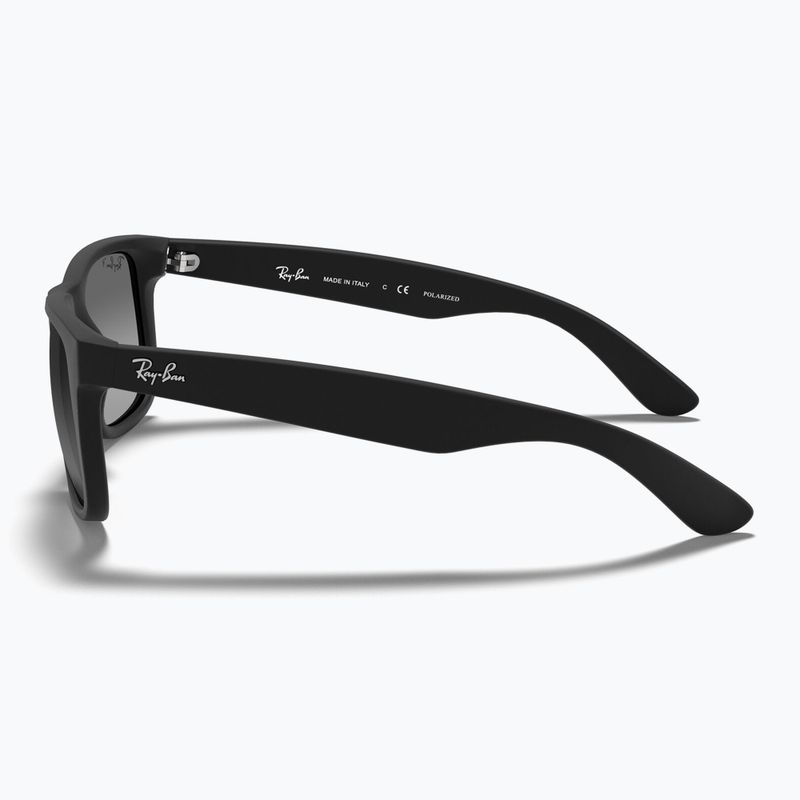 Occhiali da sole Ray-Ban Justin Classic matt black gum/dark grey 7