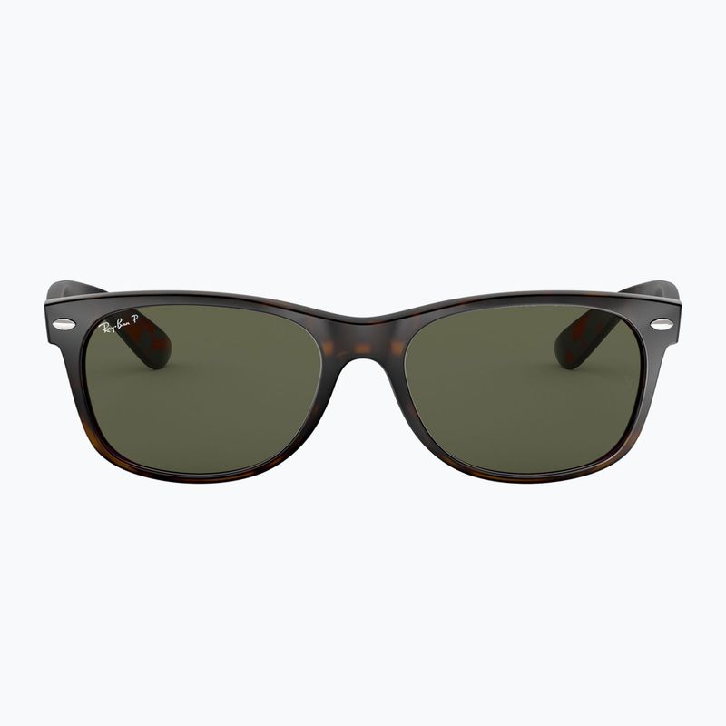 Occhiali da sole Ray-Ban New Wayfarer Classic tortoise/green g-15 polarized 2