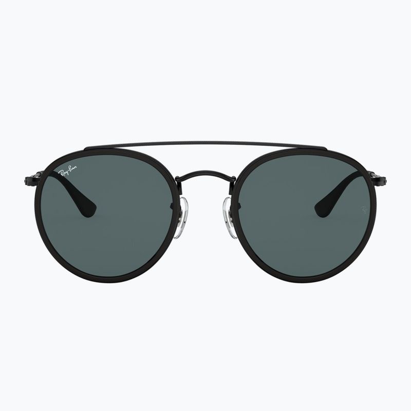 Occhiali da sole Ray-Ban Round Double Bridge black/blue/grey 2