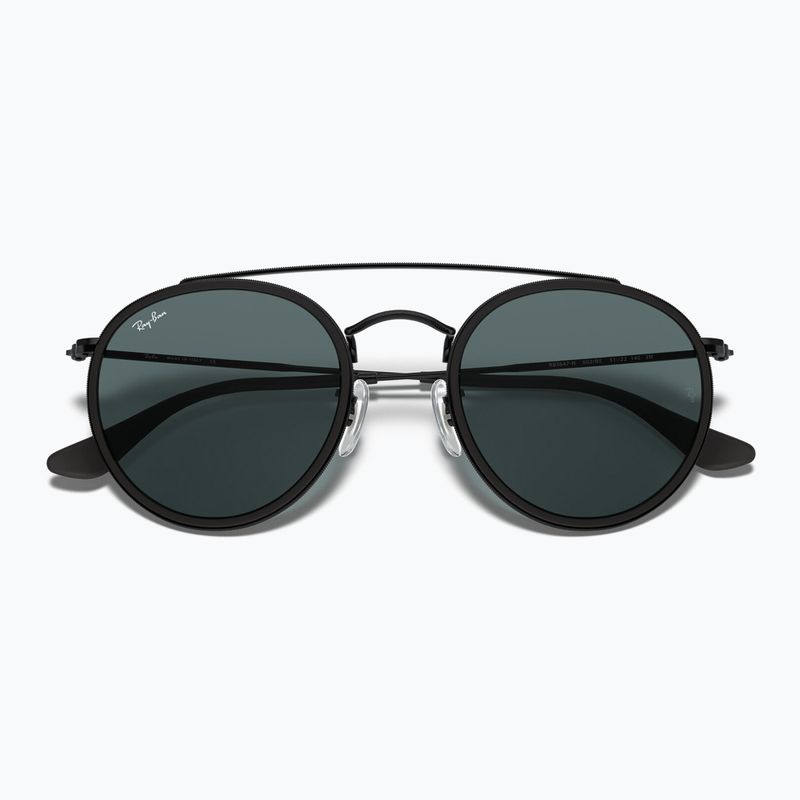 Occhiali da sole Ray-Ban Round Double Bridge black/blue/grey 3