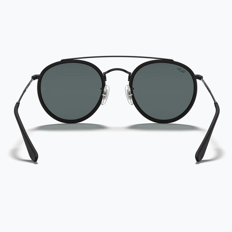 Occhiali da sole Ray-Ban Round Double Bridge black/blue/grey 5