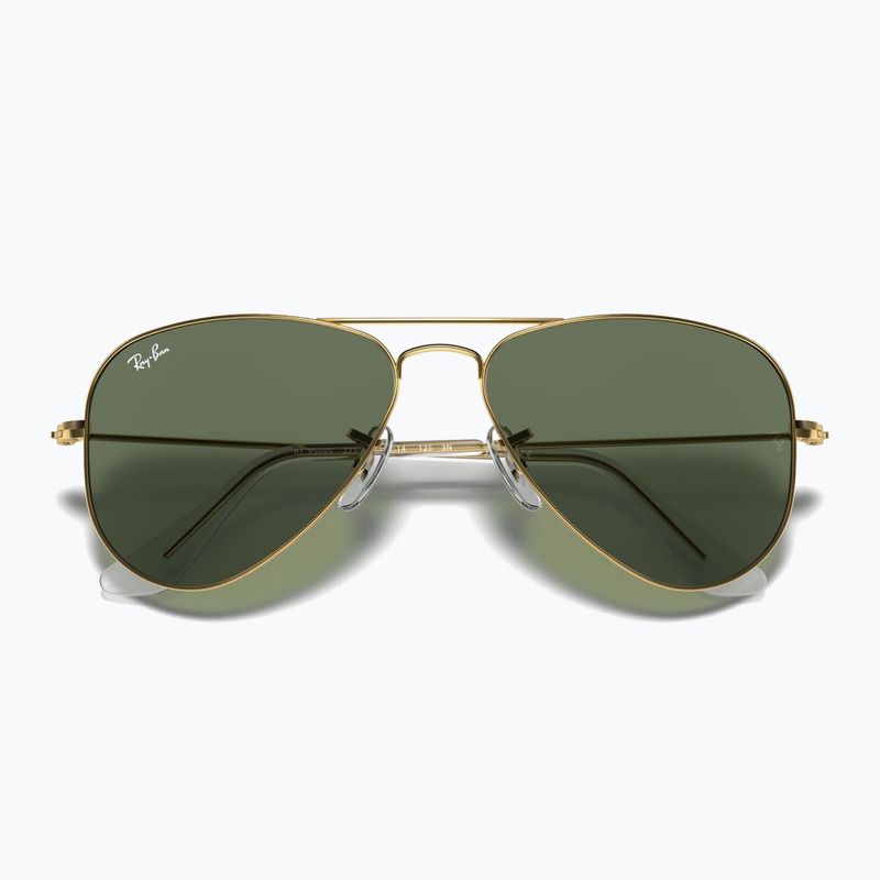 Occhiali da sole per bambini Ray-Ban Aviator arista gold/dark green 3