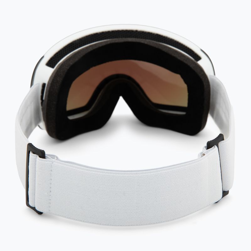 Maschera da sci Neon Beam white/white/mirror steel 3