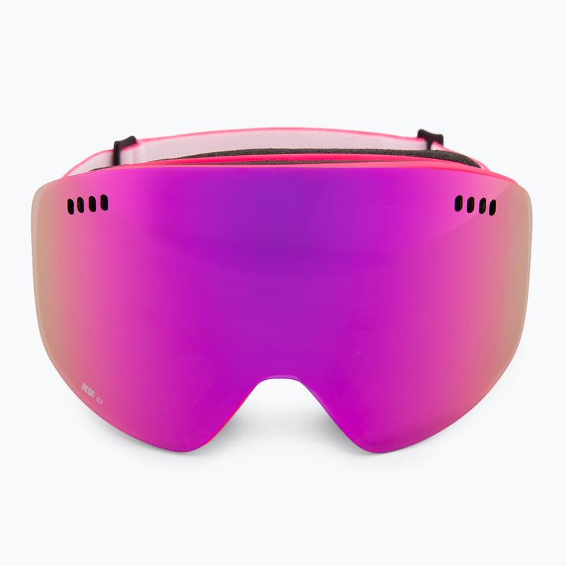 Maschera da sci Neon Light pink/mirror violet 2