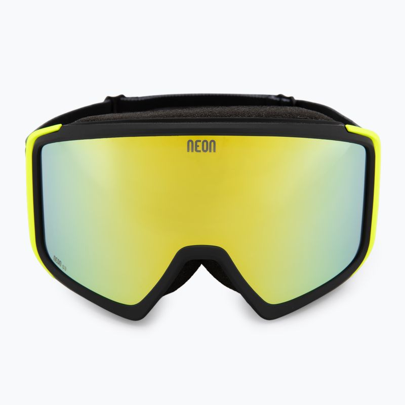 Maschera da sci Neon Eclipse black/yellow/mirror gold 2