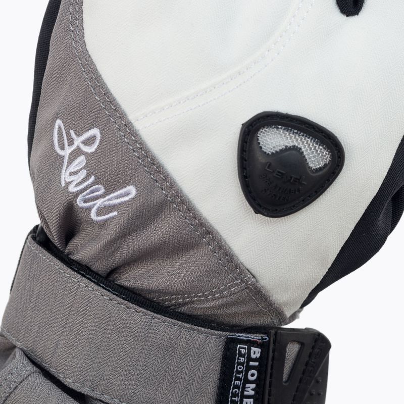 Guanti da snowboard da donna Level Butterfly argento 4