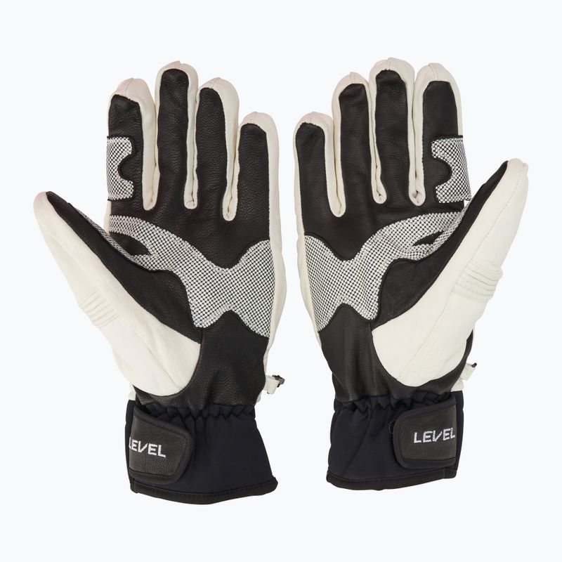 Guanto da sci Level Race nero/bianco 3