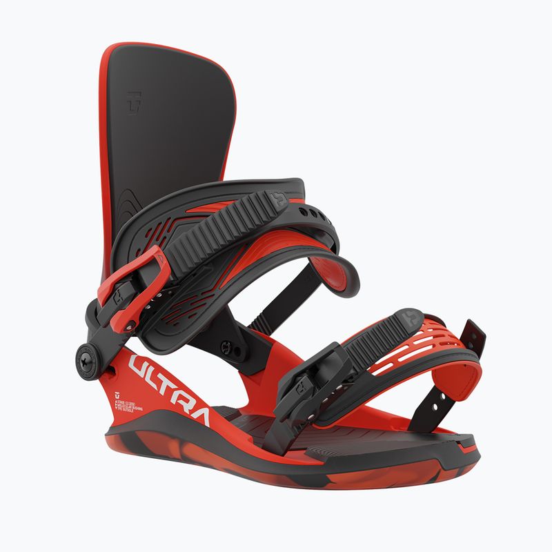 Attacchi da snowboard da uomo Union Ultra rosso caldo