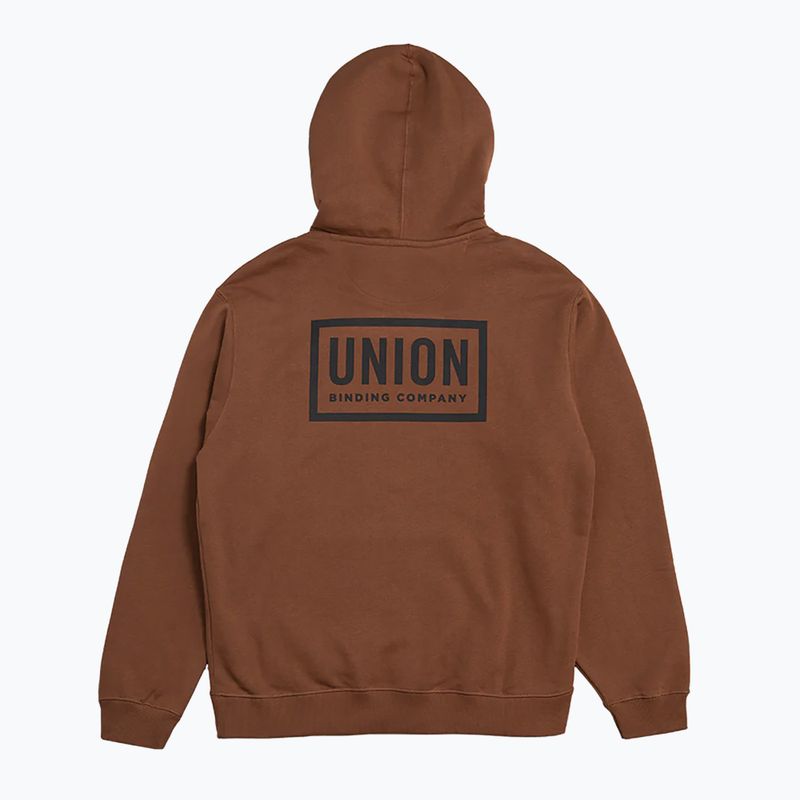 Felpa con cappuccio Union Team marrone 2