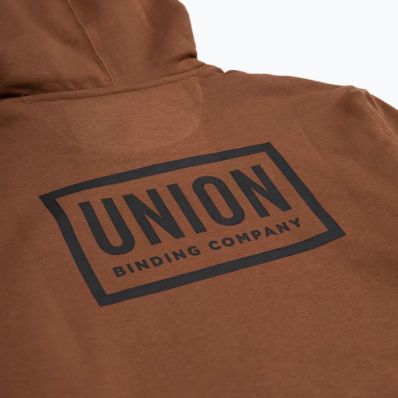 Felpa con cappuccio Union Team marrone 4