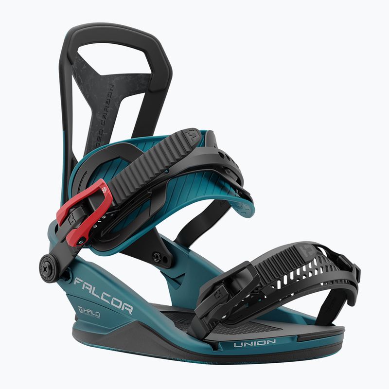 Attacchi da snowboard da uomo Union Falcor verde acqua