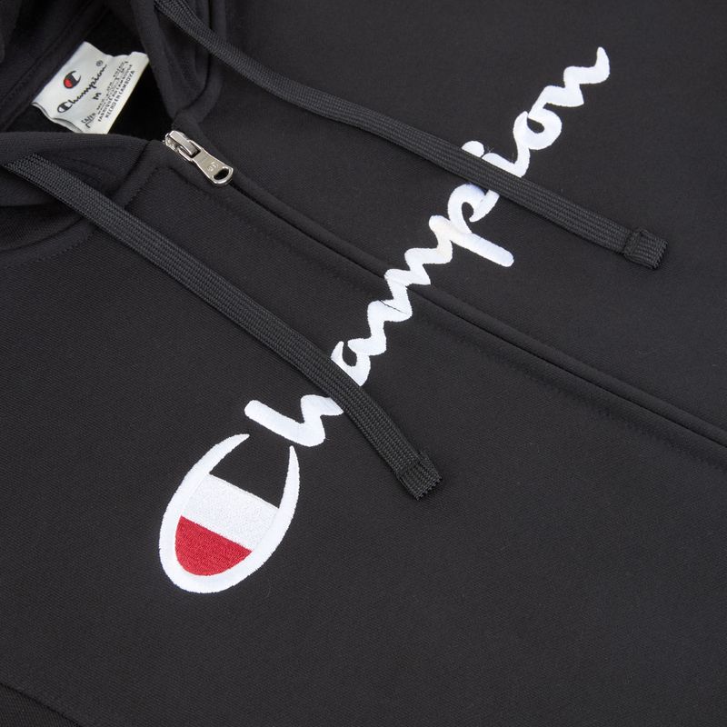 Felpa da uomo Champion 22025 Sweatshirt Hoodie FZ black 3