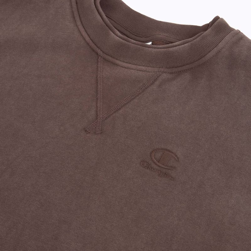 Felpa da uomo Champion 221572 Crewneck Sweatshirt chocolate 3