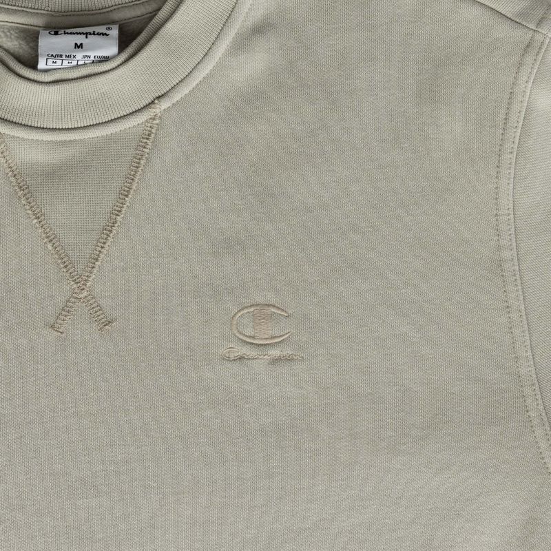 Felpa da uomo Champion 221572 Crewneck Sweatshirt beige 3