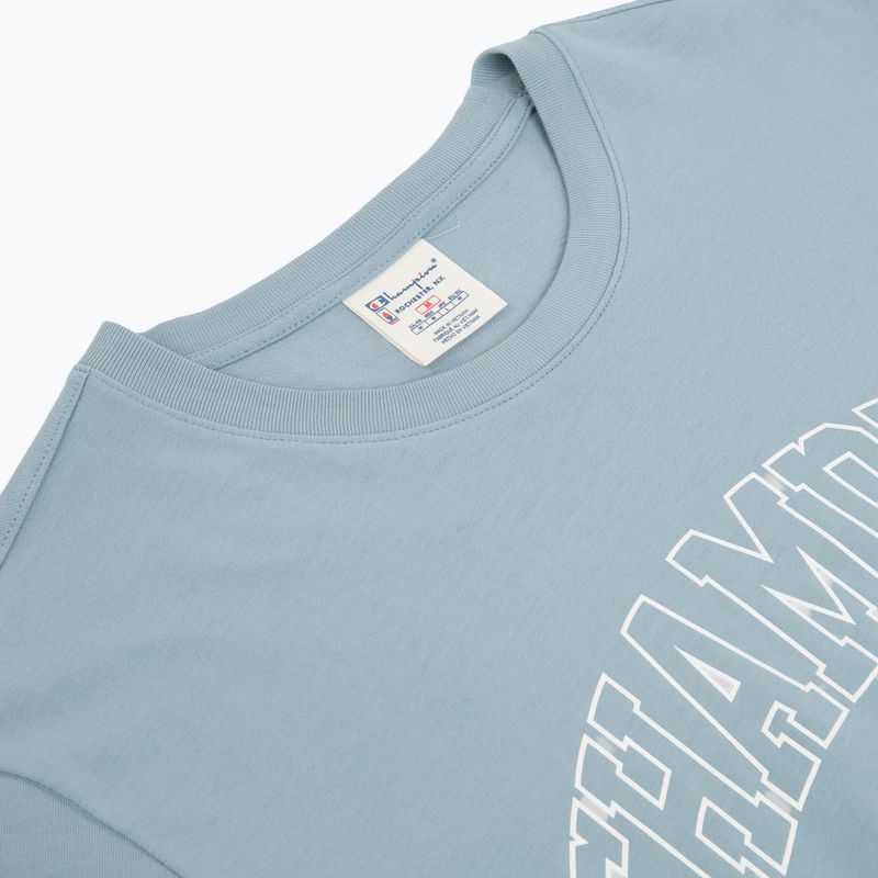 T-shirt da uomo Champion 221604 Crewneck baby blue 3