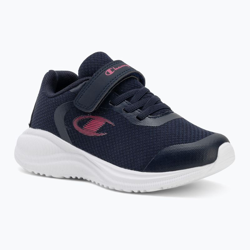 Scarpe per bambini Champion Syphon Engage Mesh B GS Low Cut new navy/fluo/flash pink