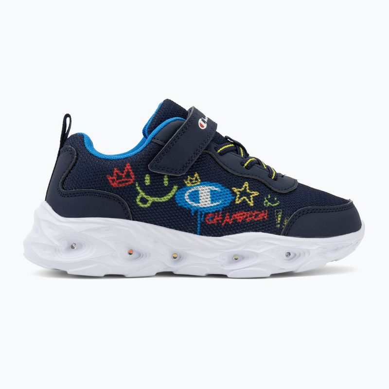 Scarpe per bambini Champion Funfair Print B PS Low Cut new navy/bright atomic teal 2