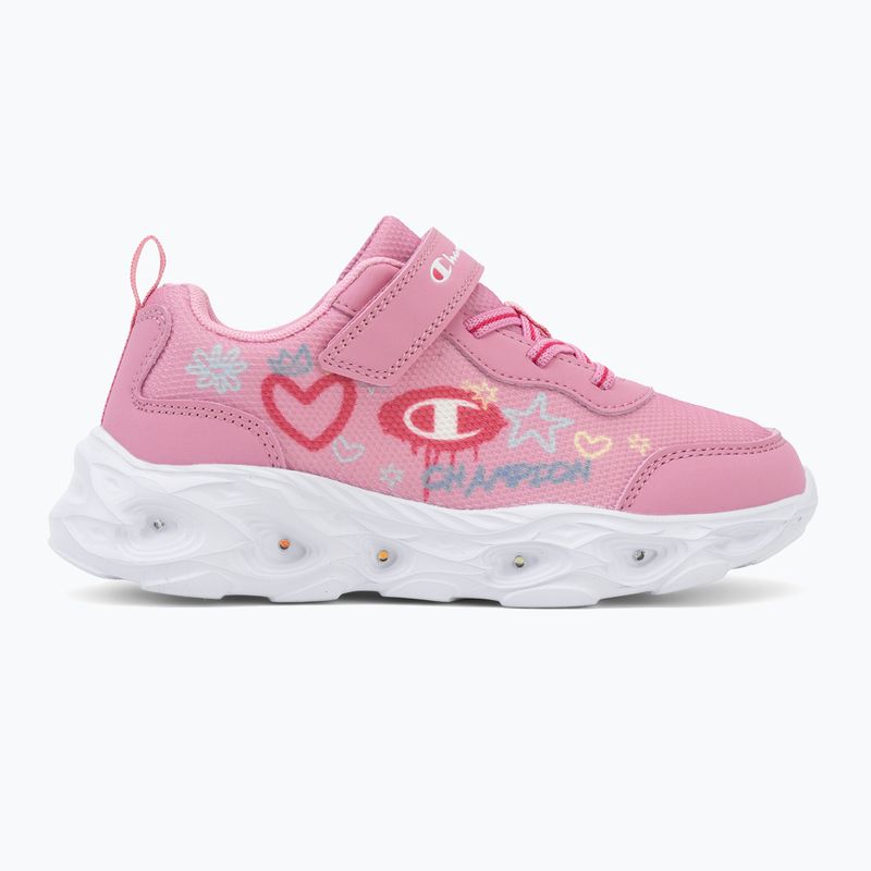 Scarpe per bambini Champion Funfair Print G PS Low Cut blue burgundy/flash/fluorescent pink 2