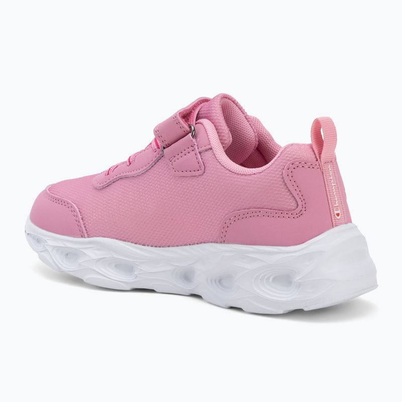 Scarpe per bambini Champion Funfair Print G PS Low Cut blue burgundy/flash/fluorescent pink 3