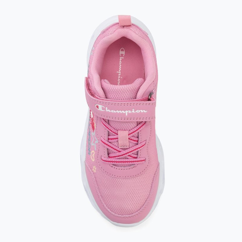 Scarpe per bambini Champion Funfair Print G PS Low Cut blue burgundy/flash/fluorescent pink 5