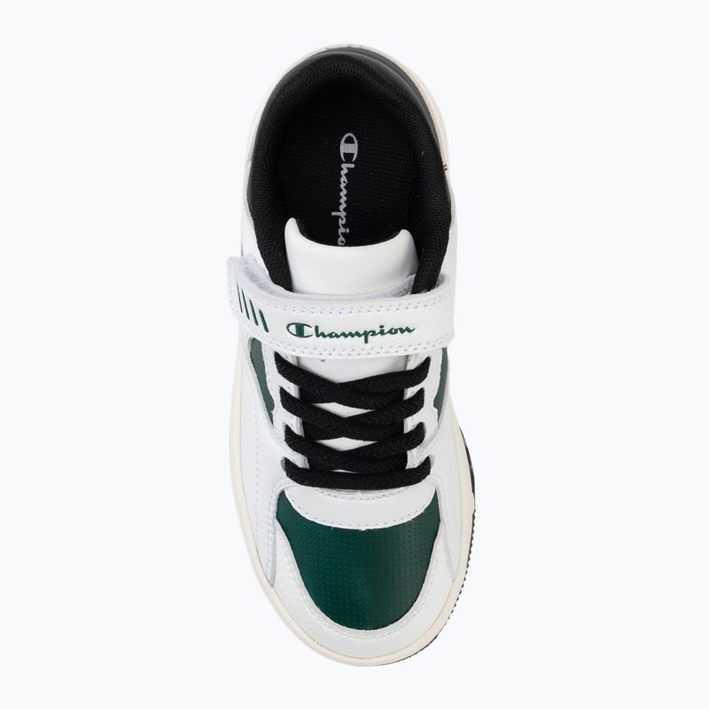 Scarpe per bambini Champion RD25 Low B PS Low Cut white/highlighter greenblack 5