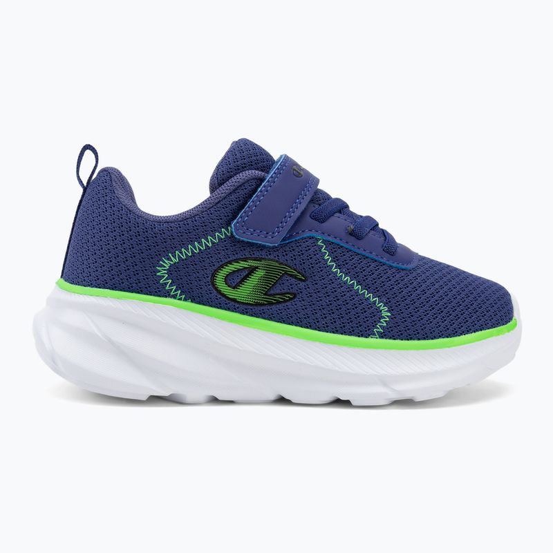 Scarpe per bambini Champion HRO J B PS Low Cut basic white/flash green/new navy 2