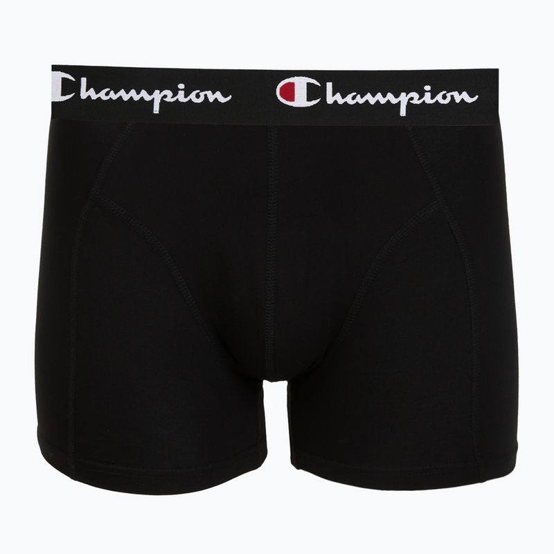 Boxer da uomo Champion Trunk Knit oxford grey melange/oxford grey melange/black 2