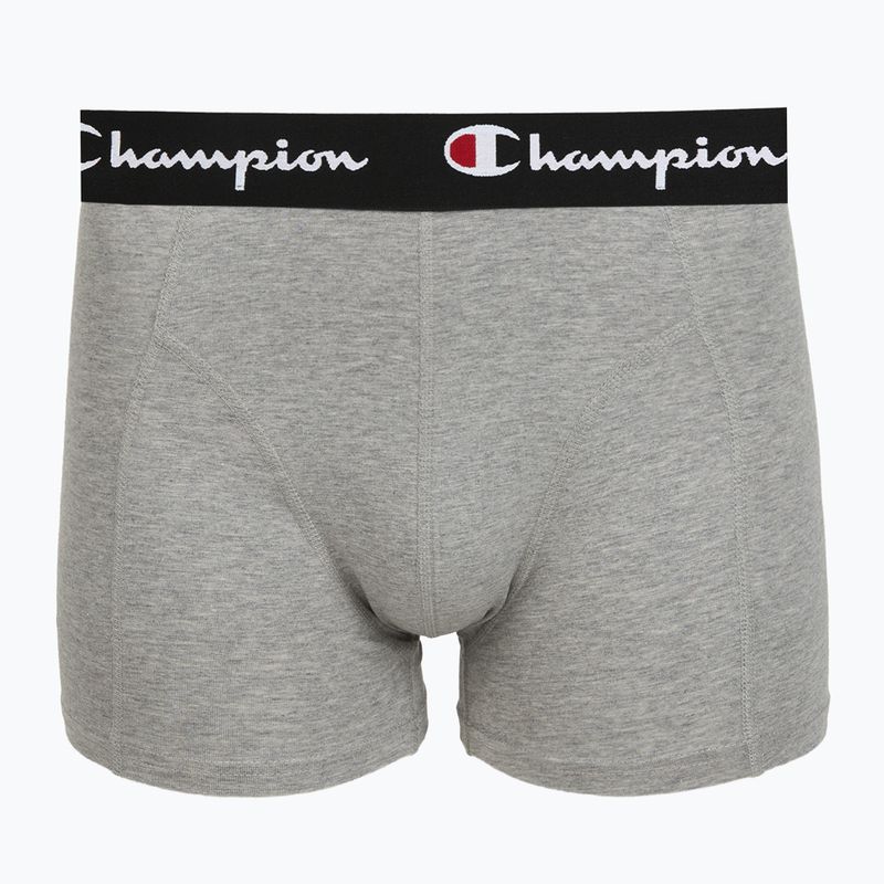 Boxer da uomo Champion Trunk Knit oxford grey melange/oxford grey melange/black 5