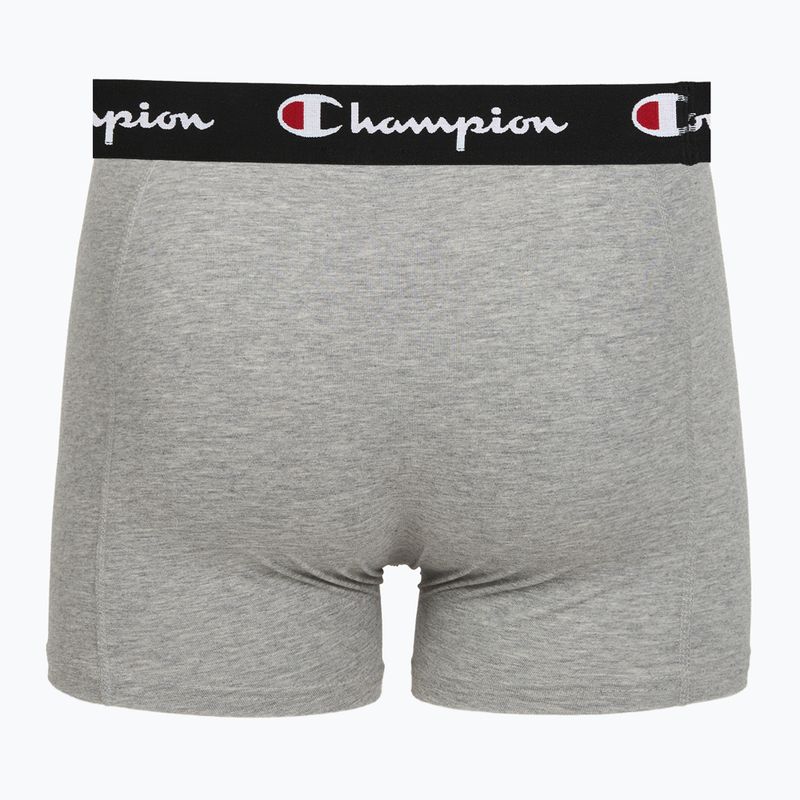 Boxer da uomo Champion Trunk Knit oxford grey melange/oxford grey melange/black 6