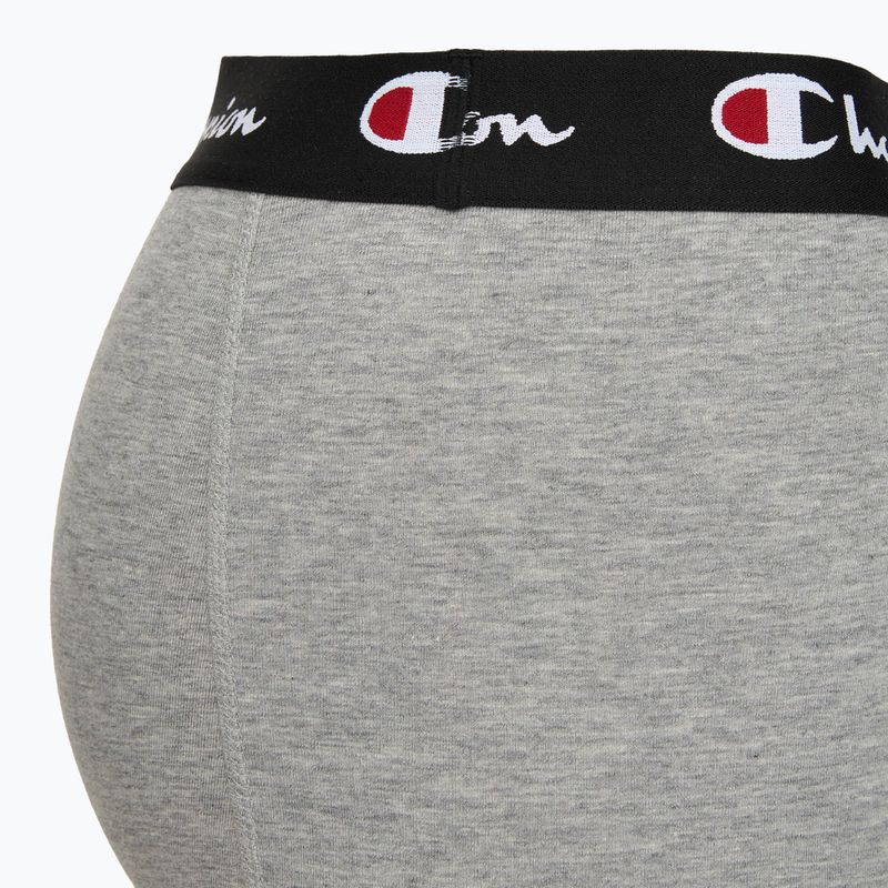 Boxer da uomo Champion Trunk Knit oxford grey melange/oxford grey melange/black 7