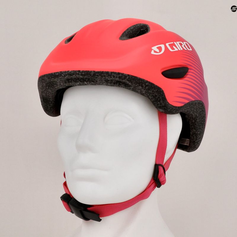 Casco da bici per bambini Giro Scamp rosa opaco/viola sbiadita 10