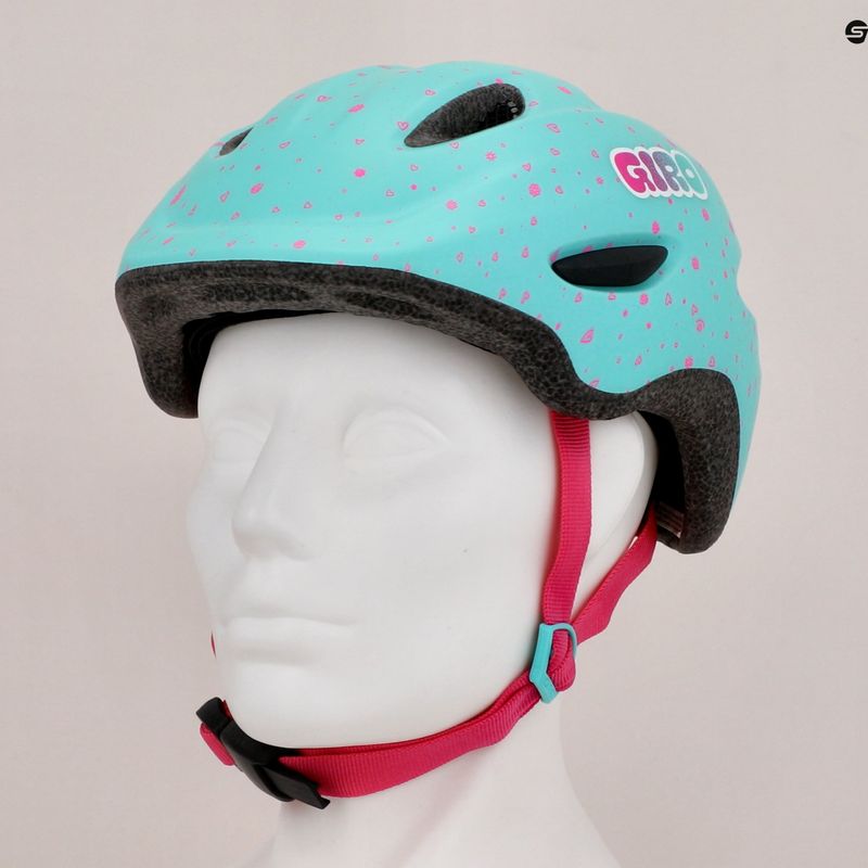 Casco da bici per bambini Giro Scamp matte screaming teal 10