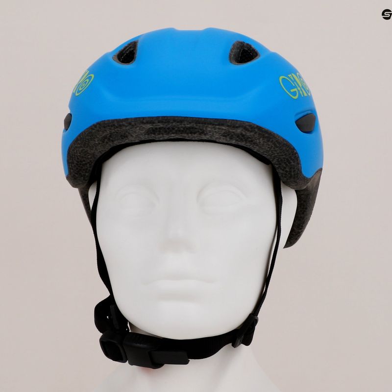 Casco da bici per bambini Giro Scamp blu opaco/lime 10