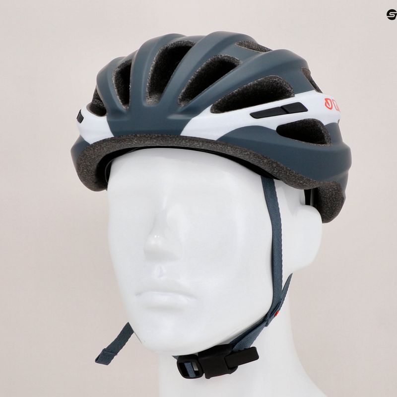 Casco da bicicletta Giro Isode portaro opaco grigio/bianco/rosso 10