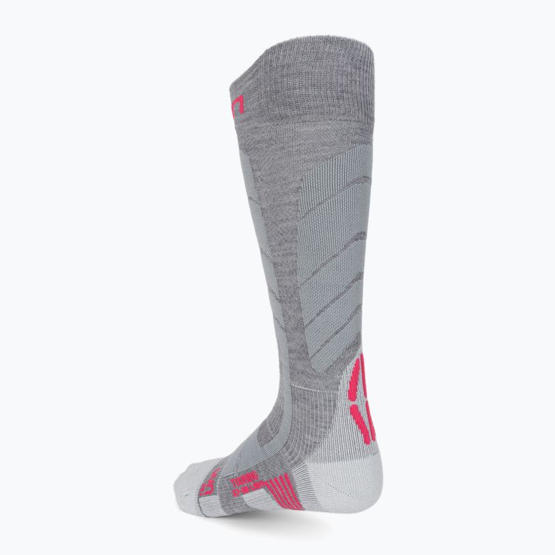 Calze da sci da donna UYN Ski Touring argento/fucsia 2