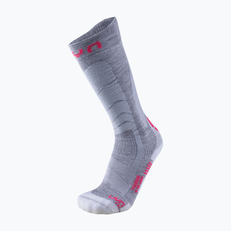 Calze da sci da donna UYN Ski Touring argento/fucsia 5