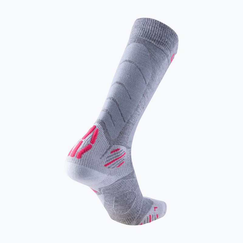 Calze da sci da donna UYN Ski Touring argento/fucsia 6