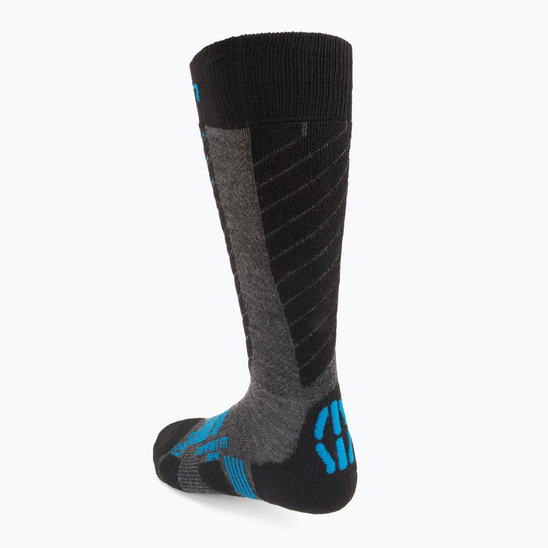 Calzini UYN Ski Comfort Fit da uomo grigio/melange/azzurro medio 2