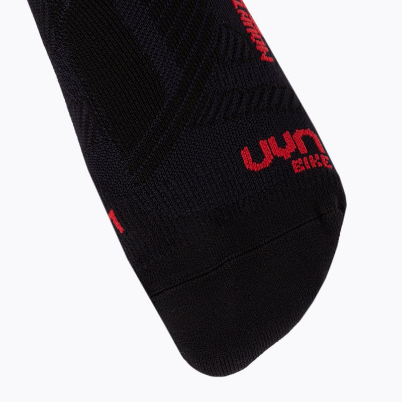 Calze da ciclismo UYN MTB da uomo nero/rosso 3