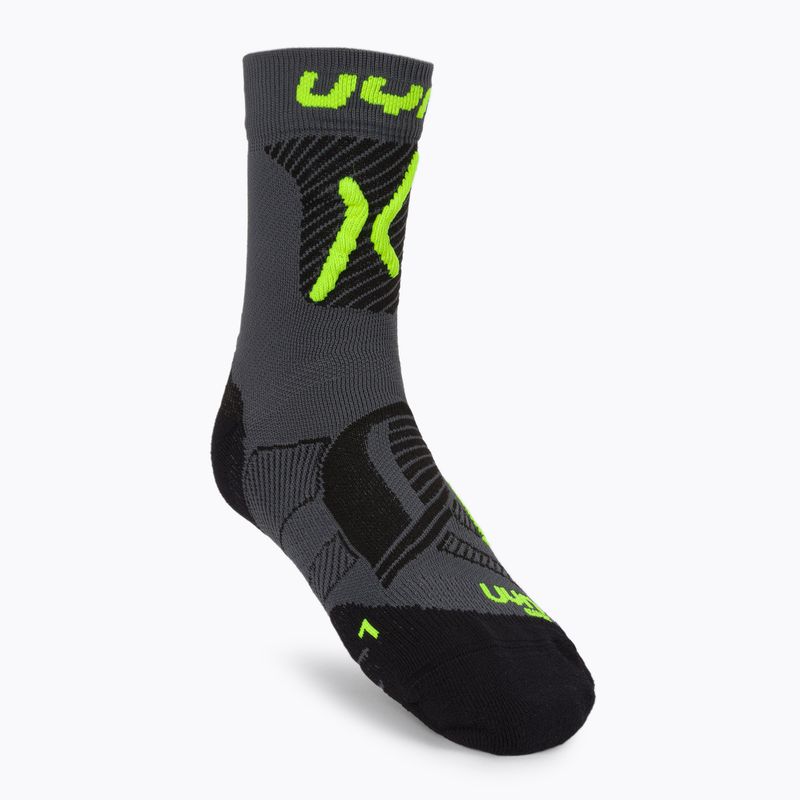 Calze da ciclismo UYN MTB da uomo antracite/giallo fluo