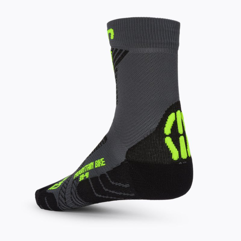 Calze da ciclismo UYN MTB da uomo antracite/giallo fluo 2