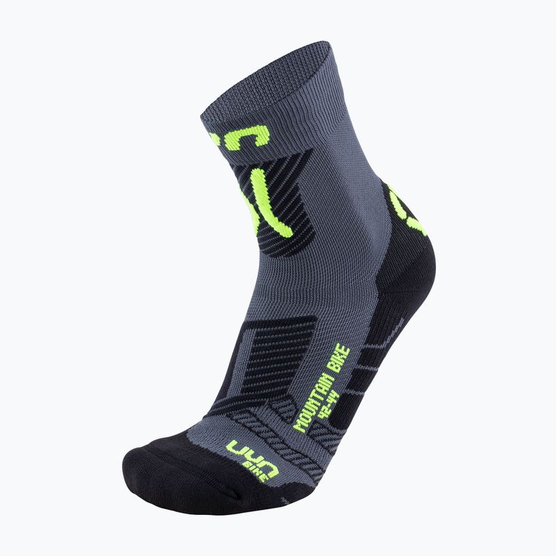 Calze da ciclismo UYN MTB da uomo antracite/giallo fluo 5