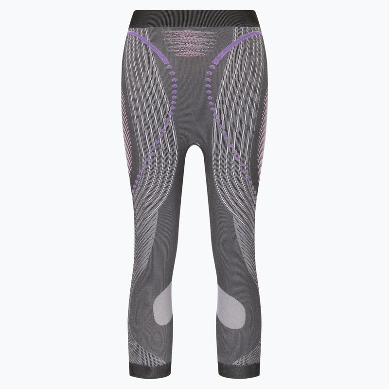 Pantaloni termici active da donna UYN Evolutyon UW Medium antracite melange/raspberry/viola 2