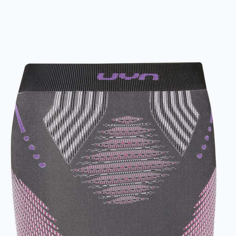 Pantaloni termici active da donna UYN Evolutyon UW Medium antracite melange/raspberry/viola 3