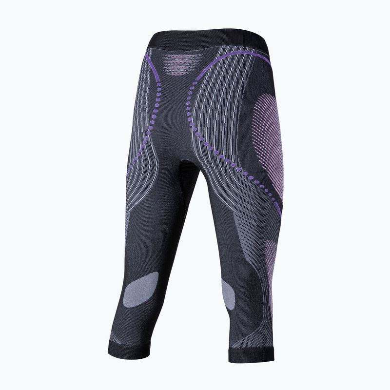 Pantaloni termici active da donna UYN Evolutyon UW Medium antracite melange/raspberry/viola 6