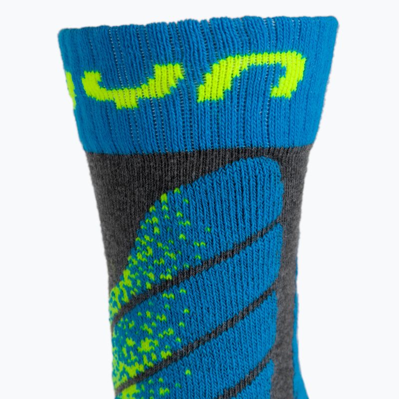 Calze UYN Ski Junior grigio medio melange/turchese 3