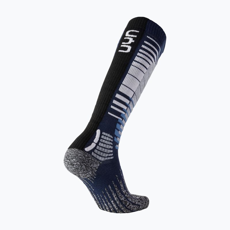 Calzini da sci e snowboard UYN da uomo blu scuro/grigio melange 5